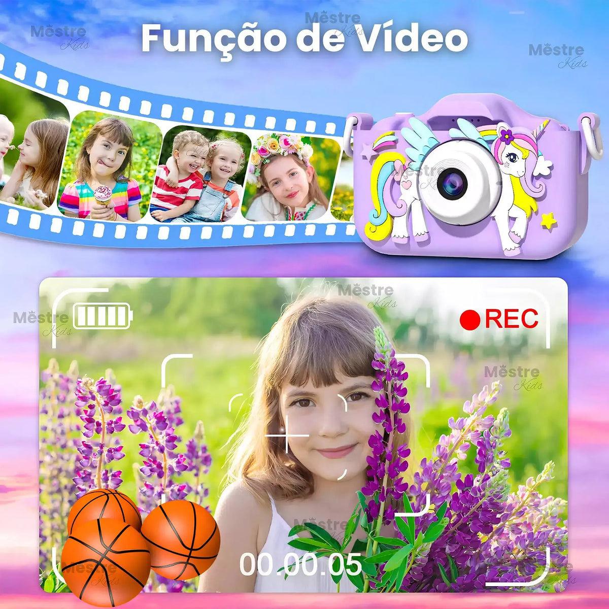Câmera Digital Infantil - Mestre Kids®