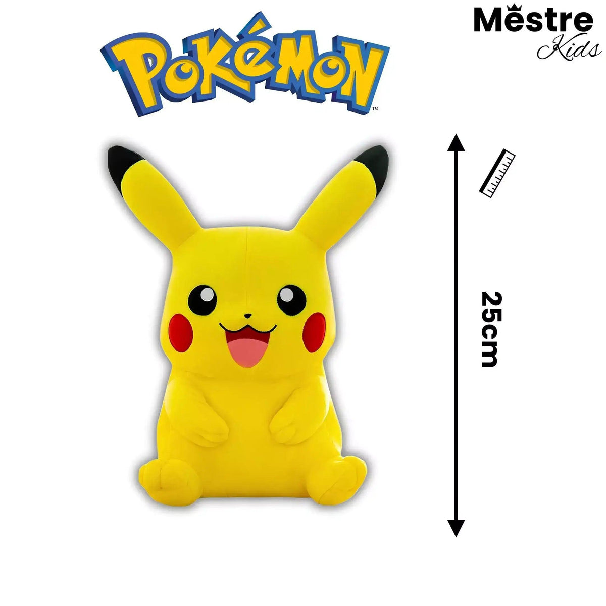 Pelúcia Pokémon Pikachu - Mestre Kids